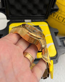 RELÓGIO INVICTA + KIT CADEADO 8MM BANHADO OURO
