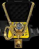 RELÓGIO INVICTA + KIT GRUMET 13MM BANHADO OURO