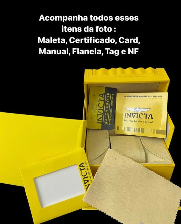 RELÓGIO INVICTA ZEUS MAGNUM + KIT IMPERADOR 10MM BANHADO OURO