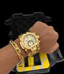 RELÓGIO INVICTA ZEUS MAGNUM + KIT IMPERADOR 10MM BANHADO OURO