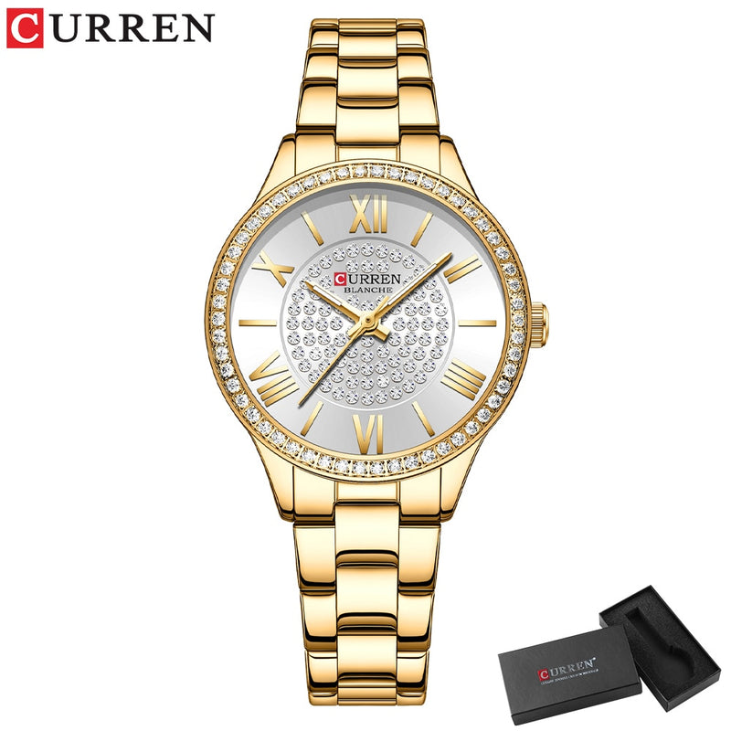 Relógio Feminino de luxo CURREN