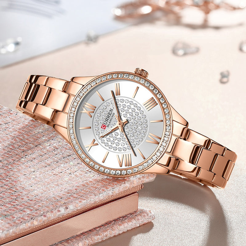 Relógio Feminino de luxo CURREN