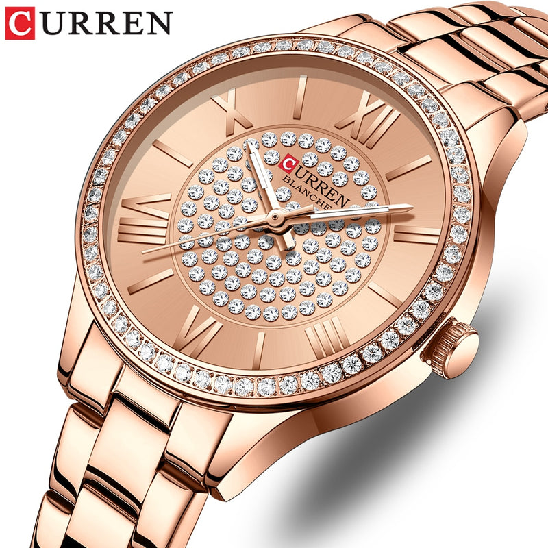 Relógio Feminino de luxo CURREN