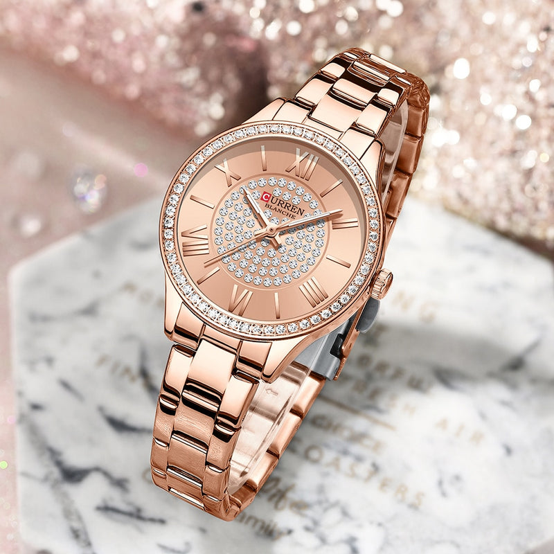 Relógio Feminino de luxo CURREN