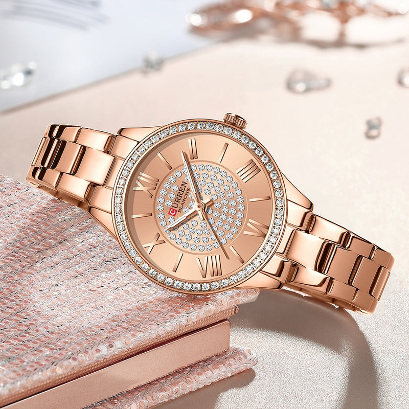 Relógio Feminino de luxo CURREN
