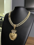 PINGENTE CRAVEJADOS 13MM - BANHADO OURO 18k