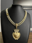 PINGENTE CRAVEJADOS 13MM - BANHADO OURO 18k