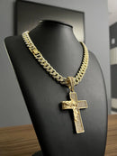 PINGENTE CRAVEJADOS 13MM - BANHADO OURO 18k