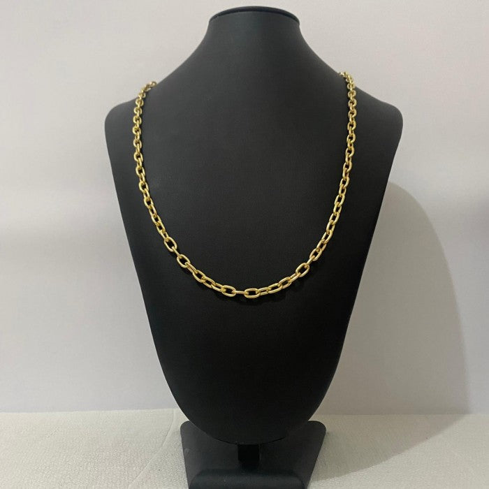 Corrente e Pulseira  Moeda Antiga Cadeado 6mm