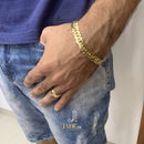 Pulseira de Moeda Antiga Grumet Duplo Espelhada 10mm