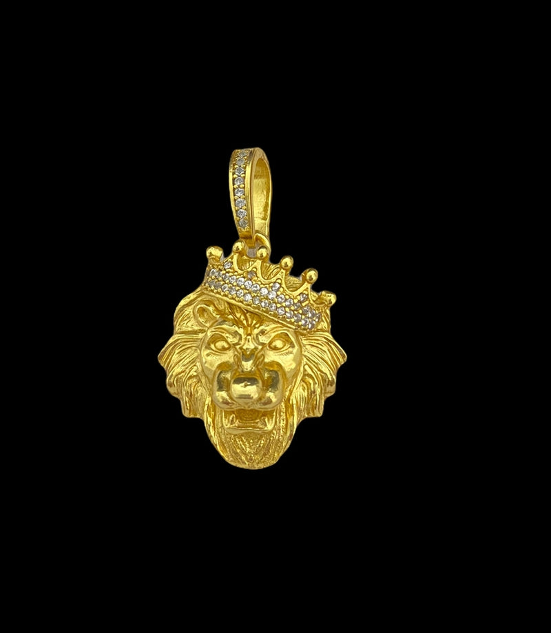 PINGENTE LEÃO M- BANHADO A OURO 18K