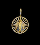 Pingente Nossa Senhora G -BANHADO A OURO 18K