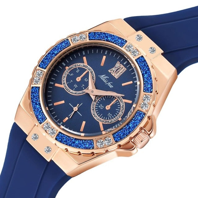 Relógio MissFox Femin Rose Gold Unique A Prova D'Agua