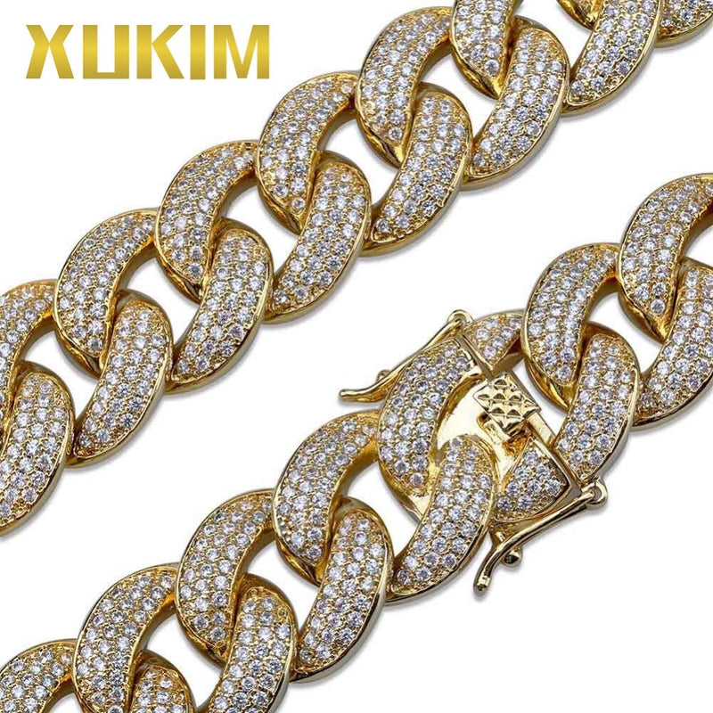 XUXIM ICE CHAIN 18mm Zircônia Miami Cuban Link