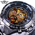 Relógio Masculino Bezel Golden Watch Luxo Montre Homme