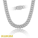 XUKIM INCE CHAIN  Tamanho Grande 18mm Bling  Fat Chain