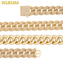 XUKIM INCE CHAIN  Tamanho Grande 18mm Bling  Fat Chain