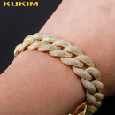 XUKIM INCE CHAIN  Tamanho Grande 18mm Bling  Fat Chain