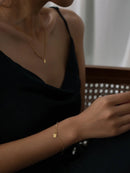 Colar Maciço de Ouro Maciço  18K (750) corrente com design assimétrico elegante