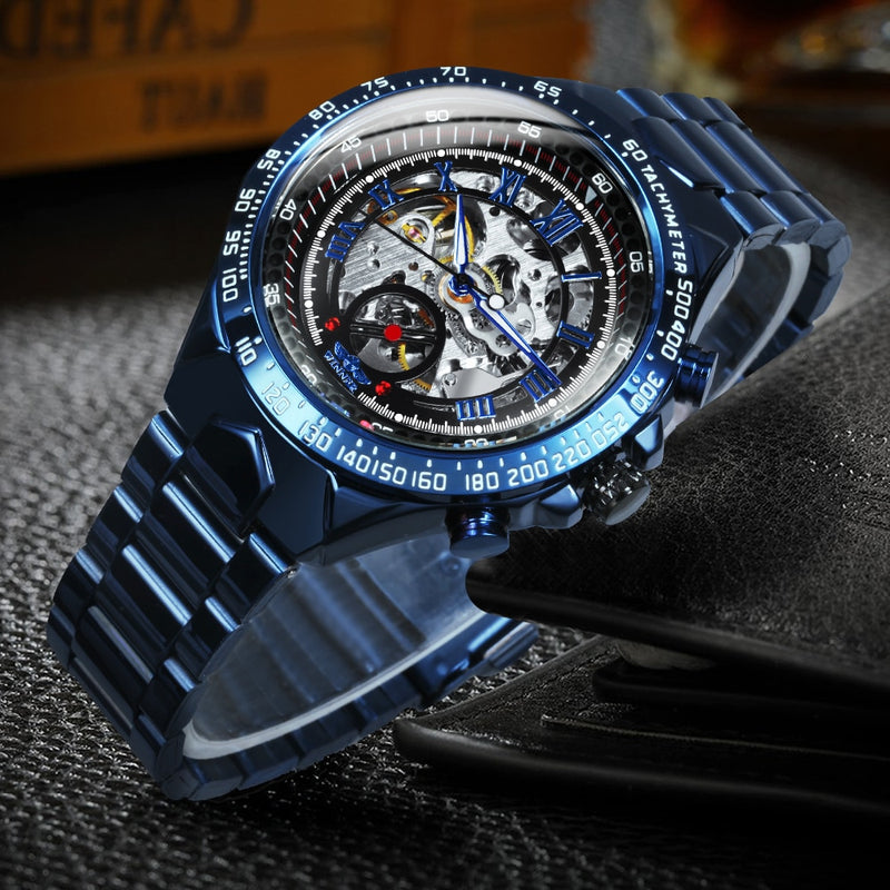 Relógio Blue Orizon Moda Sport Luxo Aço Inoxidável