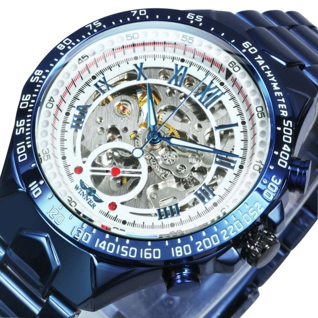 Relógio Blue Orizon Moda Sport Luxo Aço Inoxidável