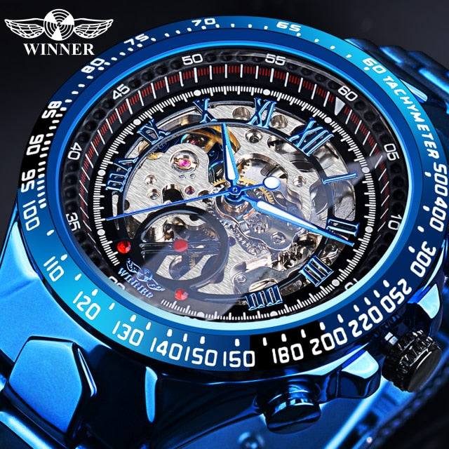 Relógio Masculino Bezel Golden Watch Luxo Montre Homme