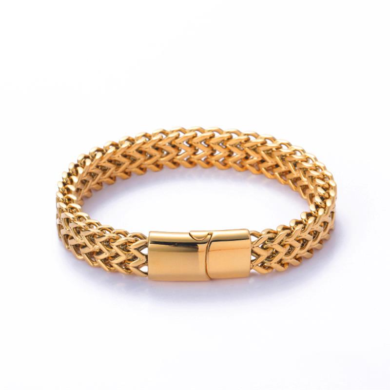 Pulseira De Titânio Camada Dupla 316L Aço Inoxidável