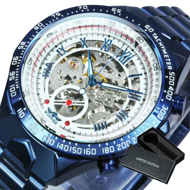 Relógio Blue Orizon Moda Sport Luxo Aço Inoxidável