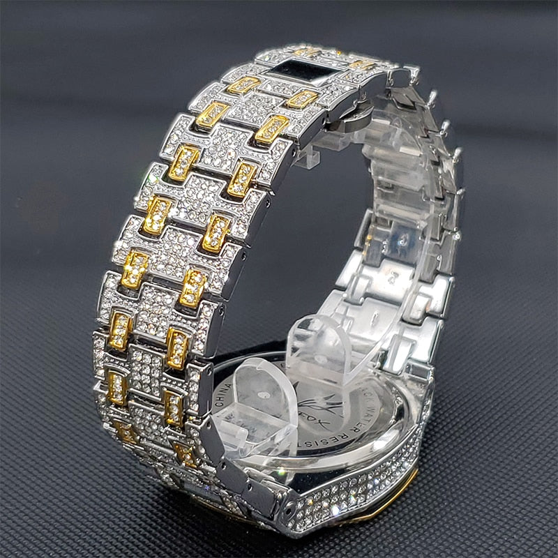 Relógio MissFox Luxury Brand Cravejado de Zircônia Cubica