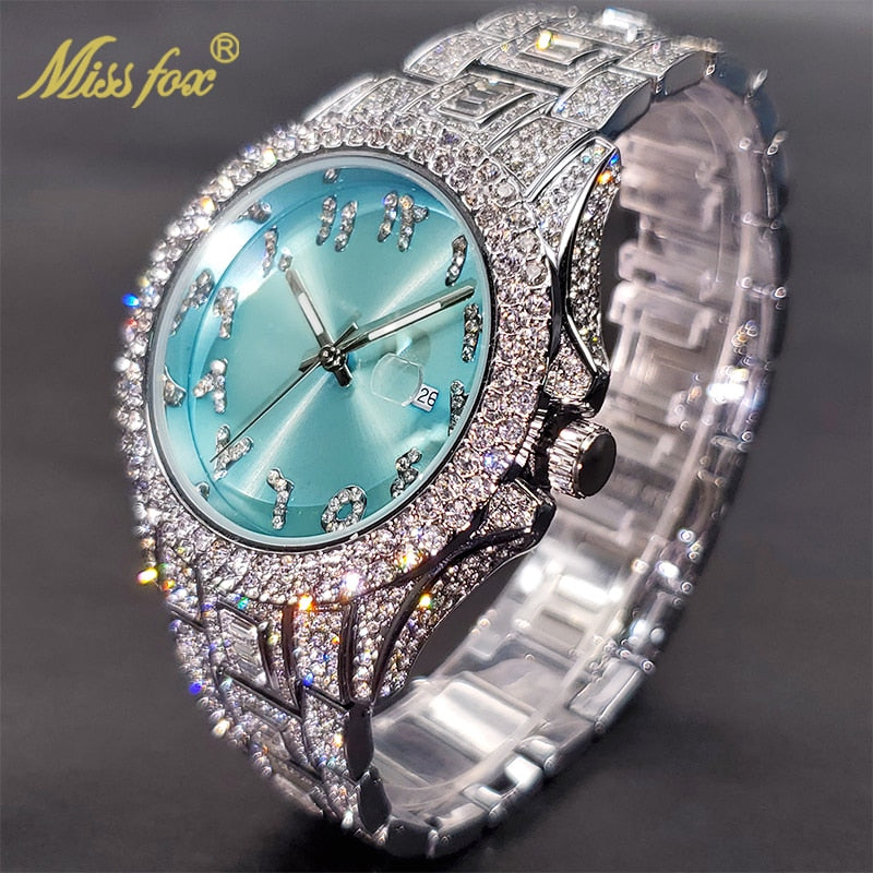 Relógio MISSFOX com Pedras de Zirconia Shiny Diamond