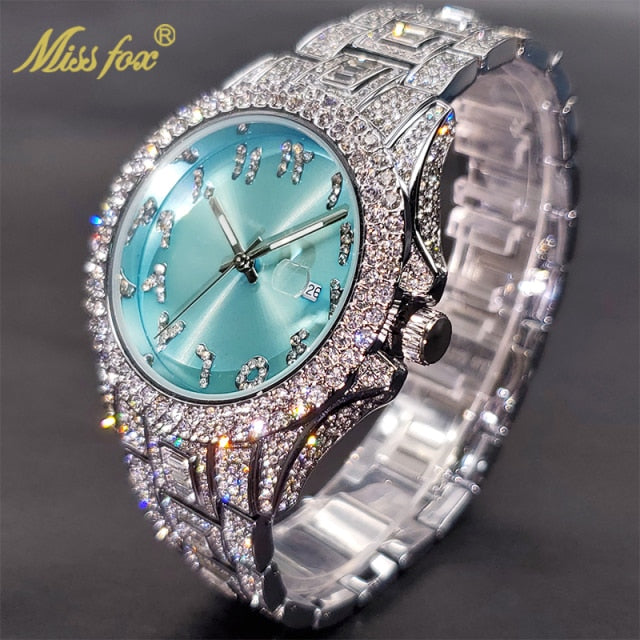 Relógio MISSFOX com Pedras de Zirconia Shiny Diamond