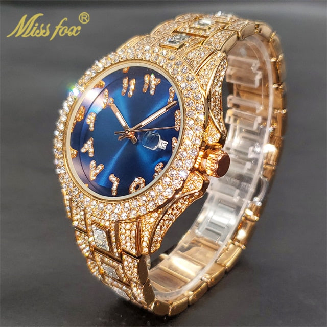 Relógio MISSFOX com Pedras de Zirconia Shiny Diamond