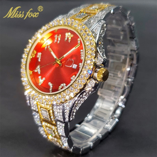 Relógio MISSFOX com Pedras de Zirconia Shiny Diamond