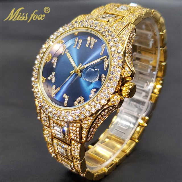 Relógio MISSFOX com Pedras de Zirconia Shiny Diamond