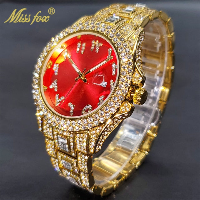 Relógio MISSFOX com Pedras de Zirconia Shiny Diamond