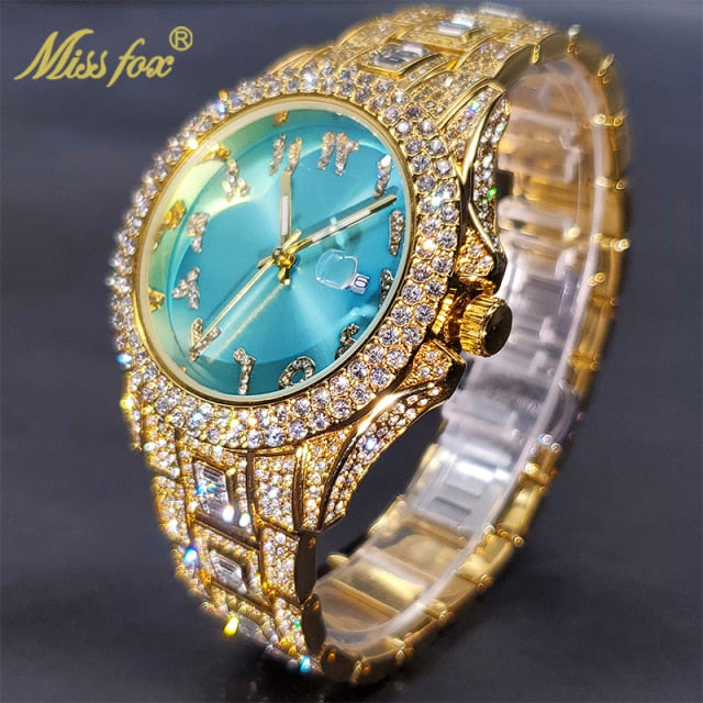 Relógio MISSFOX com Pedras de Zirconia Shiny Diamond