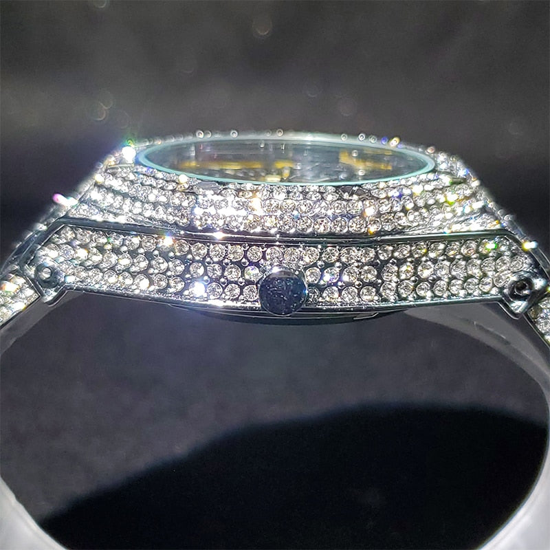 Relógio Mecanical MissFox Diamond Luxury Skeleton