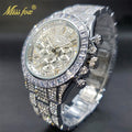 Relógio MissFox Stilo ICE Watchs Cravejado De Zirconia Cubica