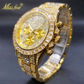 Relógio MissFox Stilo ICE Watchs Cravejado De Zirconia Cubica