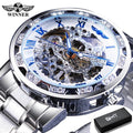Relógio Masculino Transparente Diamound luminouss Luxo