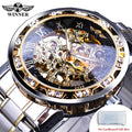 Relógio Masculino Transparente Diamound luminouss Luxo