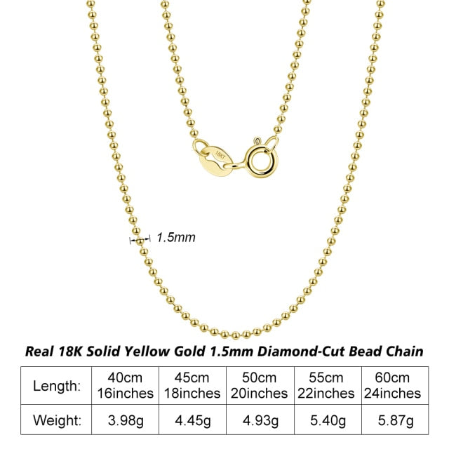 Corrente de Ouro 18k Maciço 1.5mm Elo Cubano c/ Corte diamantado