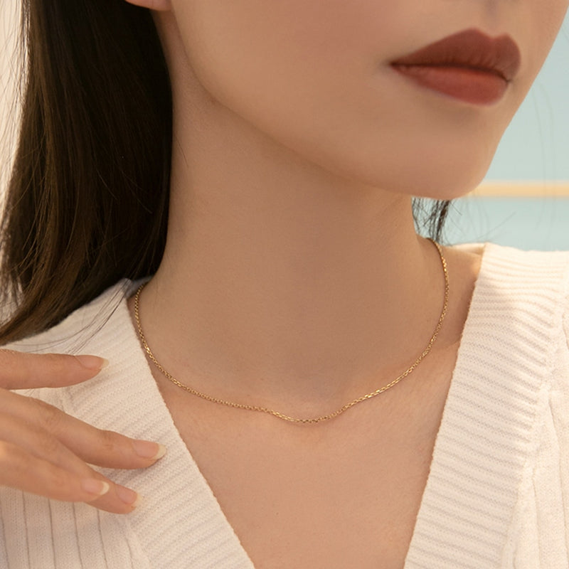 Corrente de Ouro 18k Maciça com 0,9 mm Linha Premium Gold
