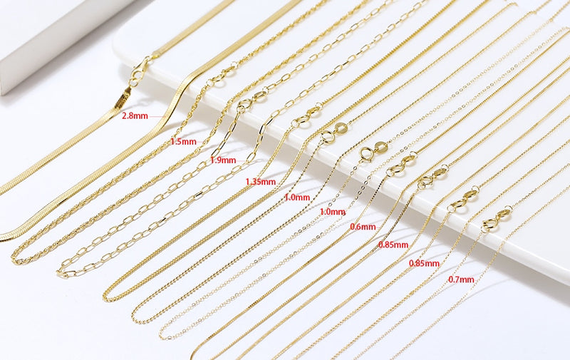 Corrente de Ouro 18k Maciça com 0,9 mm Linha Premium Gold