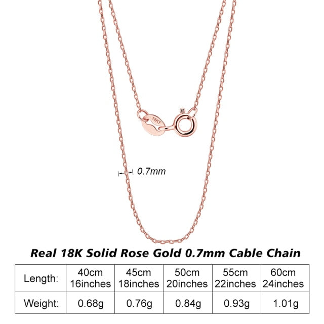 Corrente de Ouro 18k Maciça com 0,9 mm Linha Premium Gold
