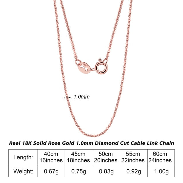 Corrente de Ouro 18K MAÇIÇO  Elo cubano 1.0 mm linha Premium Gold